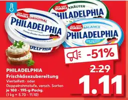 Kaufland PHILADELPHIA Frischkäsezubereitung Angebot