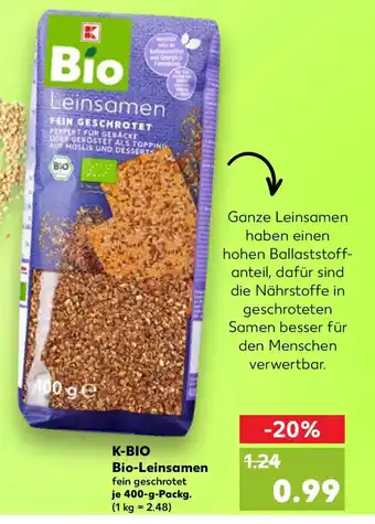 Kaufland K-BIO Bio-Leinsamen Angebot