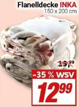 CENTERSHOP Flanelldecke INKA Angebot