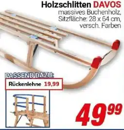 CENTERSHOP Holzschlitten DAVOS Angebot