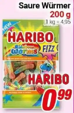 CENTERSHOP HARIBO Saure Würmer Angebot