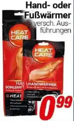 CENTERSHOP HEAT CARE Hand- oder Fußwärmer Angebot