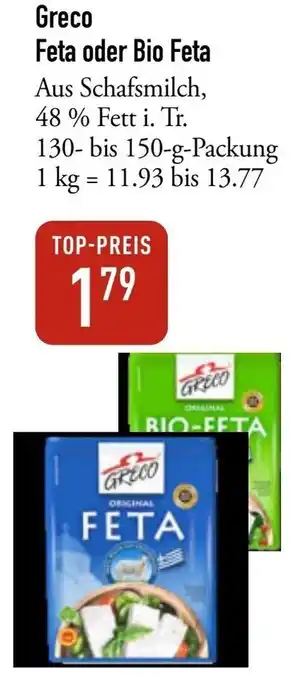 Greco Feta oder Bio Feta