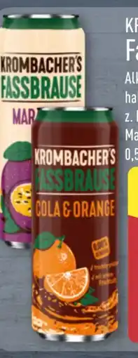 Aldi Nord Krombacher Fassbrause Angebot