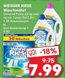 Kaufland WEISSER RIESE Waschmittel Angebot