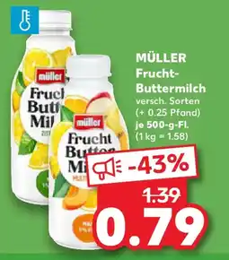 Kaufland MÜLLER Frucht- Buttermilch Angebot