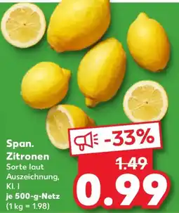 Kaufland Span. Zitronen Angebot