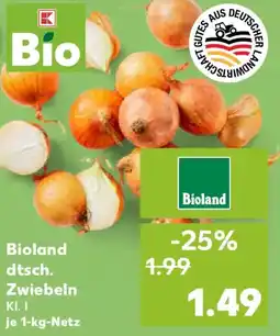 Kaufland Bioland dtsch. Zwiebeln Angebot