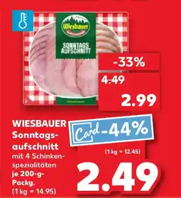 Kaufland WIESBAUER Sonntagsaufschnitt Angebot