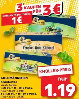Kaufland GOLDMANNCHEN Kräutertee Angebot