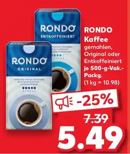 Kaufland RONDO Kaffee Angebot