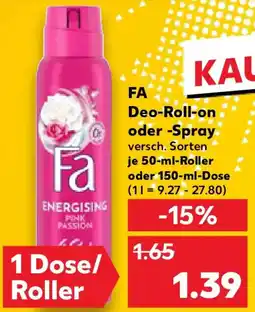 Kaufland FA Deo-Roll-on oder -Spray Angebot