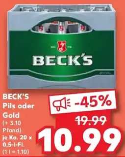Kaufland BECK'S Pils oder Gold Angebot