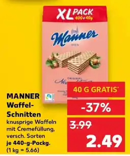 Kaufland MANNER Waffel- Schnitten Angebot