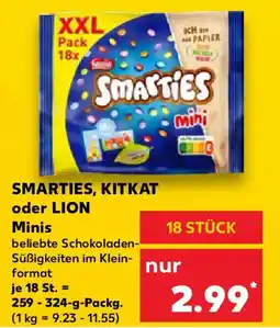 Kaufland SMARTIES, KITKAT oder LION Minis Angebot