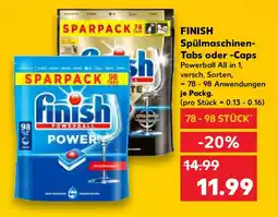 Kaufland FINISH Spülmaschinen- Tabs oder -Caps Angebot