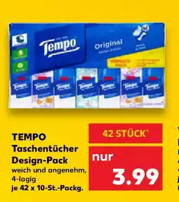 Kaufland TEMPO Taschentücher Design-Pack Angebot