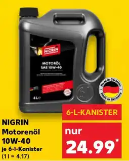 Kaufland NIGRIN Motorenöl 10W-40 Angebot