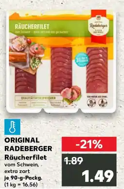 Kaufland ORIGINAL RADEBERGER Räucherfilet Angebot