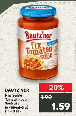 Kaufland BAUTZ'NER Fix Soße Angebot