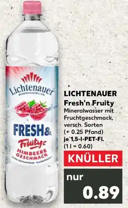 Kaufland LICHTENAUER Fresh'n Fruity Angebot