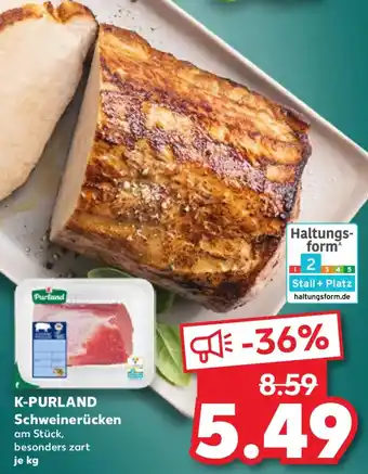 Kaufland K-PURLAND Schweinerücken Angebot