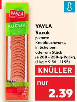 Kaufland YAYLA Sucuk Angebot
