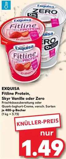 Kaufland EXQUISA Fitline Protein, Skyr Vanille oder Zero Angebot