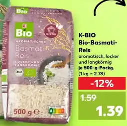Kaufland K-BIO Bio-Basmati- Reis Angebot