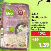 Kaufland K-BIO Bio-Basmati- Reis Angebot