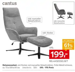 XXXLutz Cantus relaxsesselset Angebot