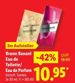 Lidl Bruno banani eau de toilette/eau de parfum Angebot