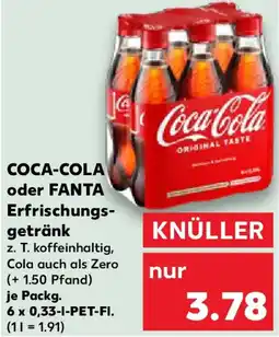 Kaufland COCA-COLA oder FANTA Erfrischungsgetränk Angebot