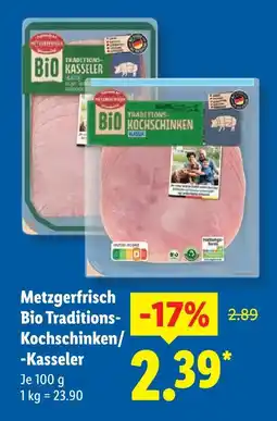 Lidl Metzgerfrisch bio traditions-kochschinken Angebot