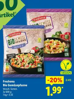 Lidl Freshona bio gemüsepfanne Angebot