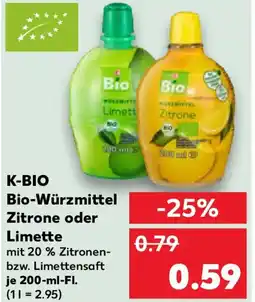 Kaufland K-BIO Bio-Würzmittel Zitrone oder Limette Angebot