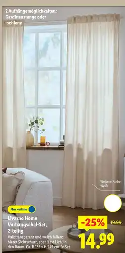 Lidl Livarno home vorhangschal-set, 2-teilig Angebot