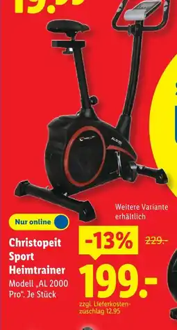 Lidl Christopeit sport heimtrainer modell al 2000 pro Angebot