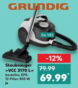 Kaufland Grundig staubsauger vcc 3170 l Angebot