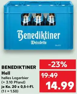 Kaufland BENEDIKTINER Hell Angebot