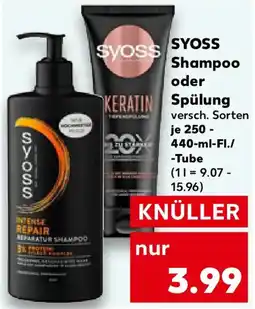 Kaufland SYOSS Shampoo oder Spülung Angebot