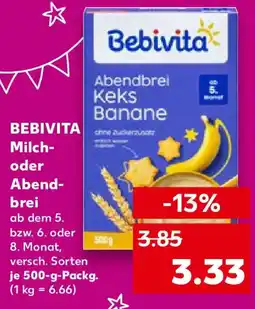 Kaufland BEBIVITA Milch- oder Abendbrei Angebot