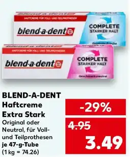 Kaufland BLEND-A-DENT Haftcreme Extra Stark Angebot