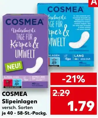 Kaufland COSMEA Slipeinlagen Angebot