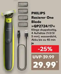 Kaufland PHILIPS Rasierer One Blade QP2724/17 Angebot