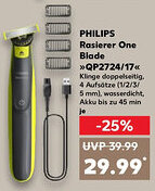 Kaufland PHILIPS Rasierer One Blade QP2724/17 Angebot