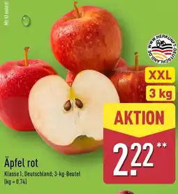 Aldi Nord Äpfel rot Angebot