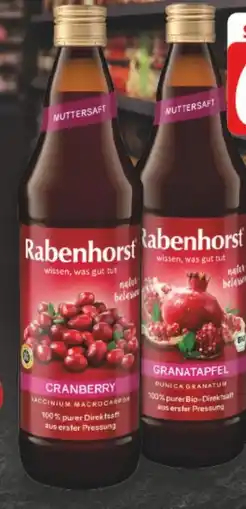 E-Center Rabenhorst Cranberry 100% Muttersaft Angebot