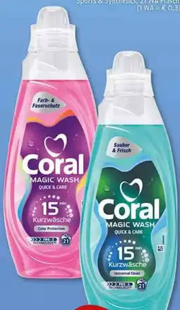 E-Center Coral Waschmittel Magic Wash Angebot