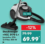 Kaufland Staubsauger VCC 3170 L Angebot